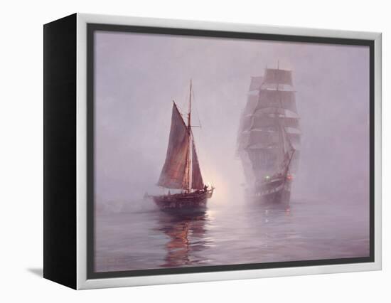 Night Mists-Montague Dawson-Framed Stretched Canvas