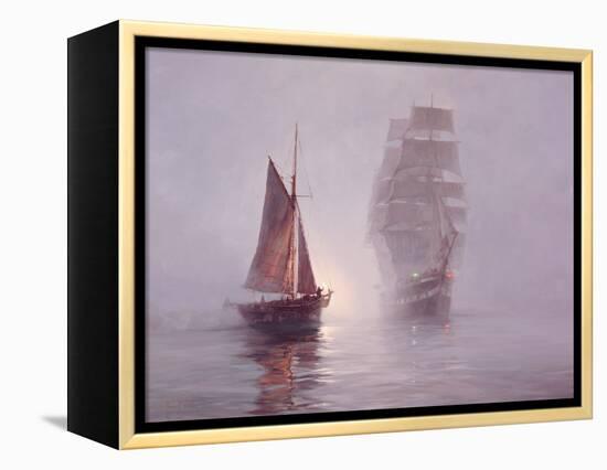 Night Mists-Montague Dawson-Framed Stretched Canvas