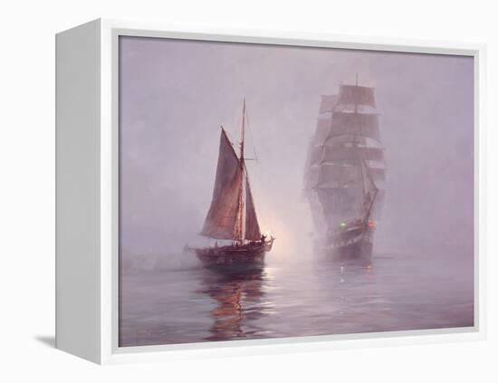 Night Mists-Montague Dawson-Framed Stretched Canvas