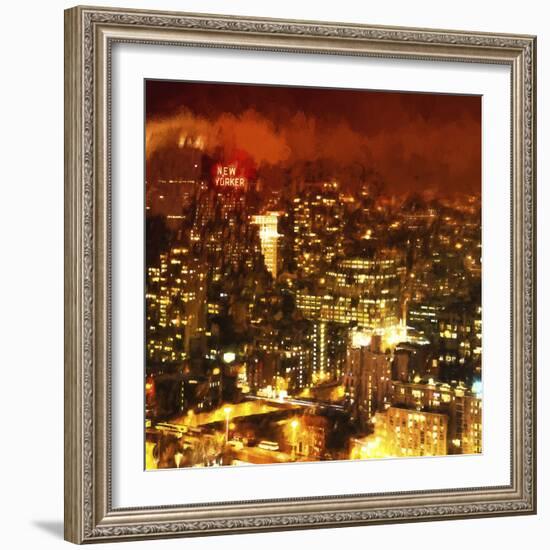 Night Mood of Midtown New York-Philippe Hugonnard-Framed Giclee Print