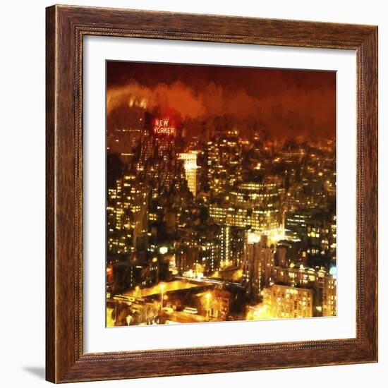 Night Mood of Midtown New York-Philippe Hugonnard-Framed Giclee Print