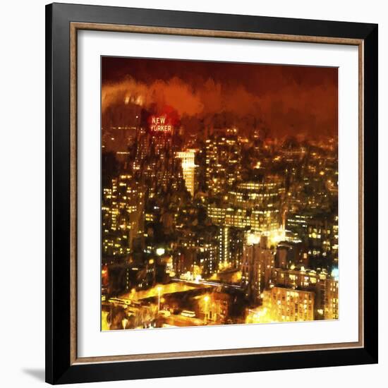 Night Mood of Midtown New York-Philippe Hugonnard-Framed Giclee Print