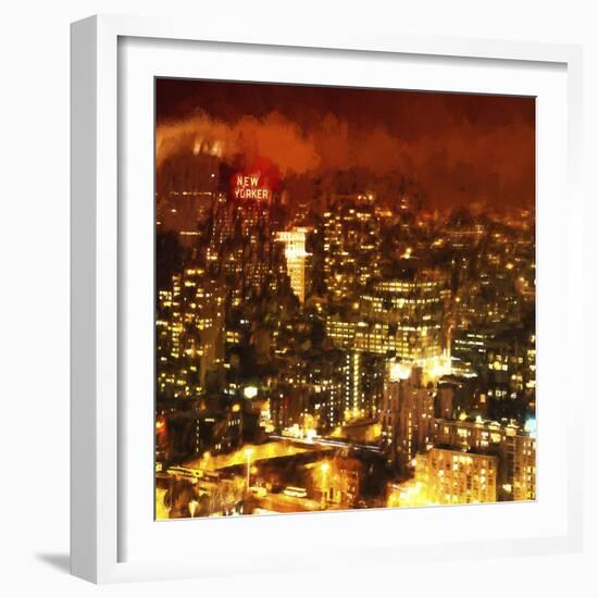 Night Mood of Midtown New York-Philippe Hugonnard-Framed Giclee Print