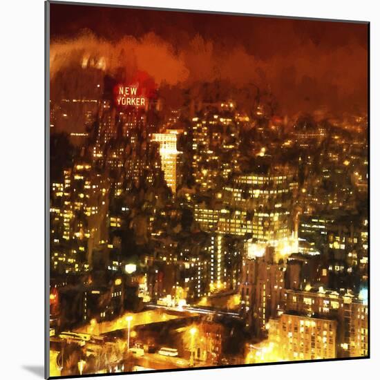 Night Mood of Midtown New York-Philippe Hugonnard-Mounted Giclee Print