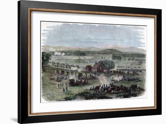 Night of the Battle Cedar Mountain, Culpeper County, Virginia, American Civil War, 9 August 1862-Edwin Forbes-Framed Giclee Print