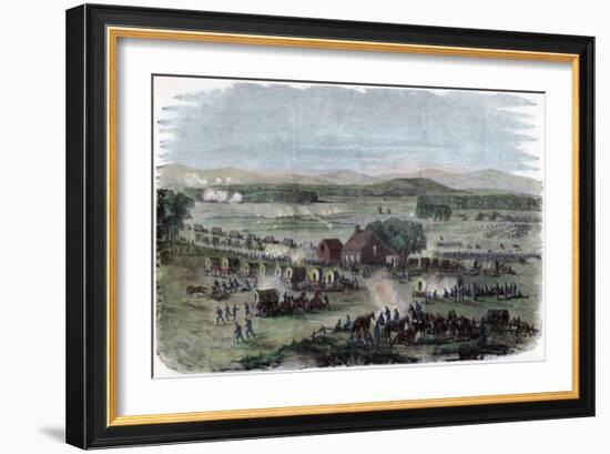 Night of the Battle Cedar Mountain, Culpeper County, Virginia, American Civil War, 9 August 1862-Edwin Forbes-Framed Giclee Print
