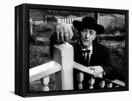 Night of the Hunter, Robert Mitchum, 1955-null-Framed Stretched Canvas