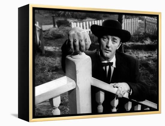 Night of the Hunter, Robert Mitchum, 1955-null-Framed Stretched Canvas