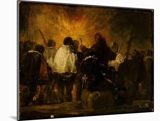 Night of the Inquisition-Francisco de Goya-Mounted Giclee Print