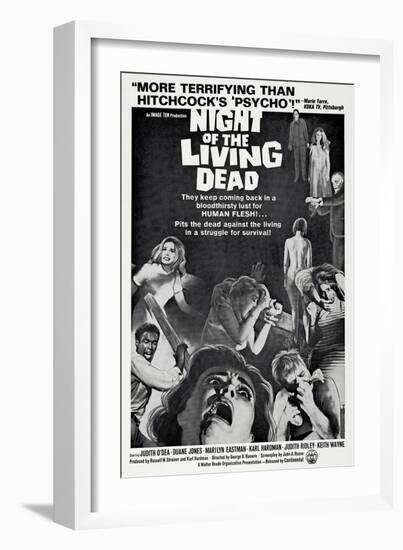 Night of the Living Dead, 1968-null-Framed Art Print