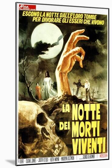 Night of the Living Dead, (aka La Notte Dei Morti Viventi), Italian Poster Art, 1968-null-Mounted Art Print