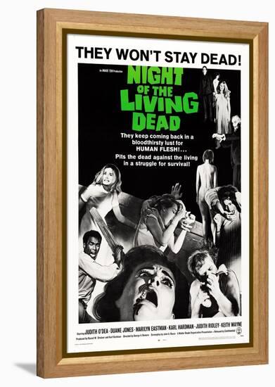 Night of the Living Dead, Duane Jones, Judith O'Dea, Marilyn Eastman, 1968-null-Framed Stretched Canvas