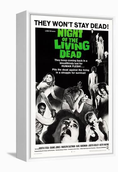 Night of the Living Dead, Duane Jones, Judith O'Dea, Marilyn Eastman, 1968-null-Framed Stretched Canvas