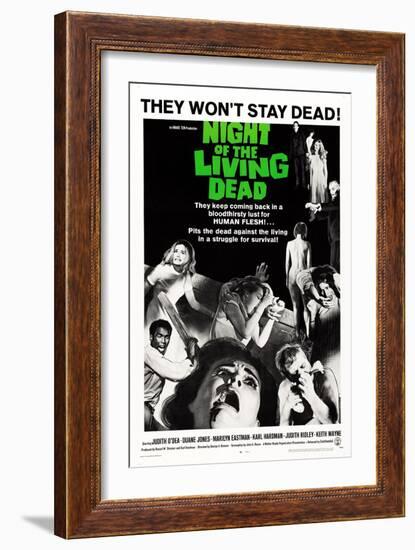 Night of the Living Dead, Duane Jones, Judith O'Dea, Marilyn Eastman, 1968-null-Framed Art Print