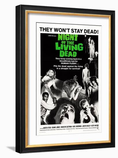 Night of the Living Dead, Duane Jones, Judith O'Dea, Marilyn Eastman, 1968-null-Framed Art Print