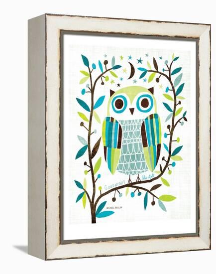 Night Owl II-Michael Mullan-Framed Stretched Canvas