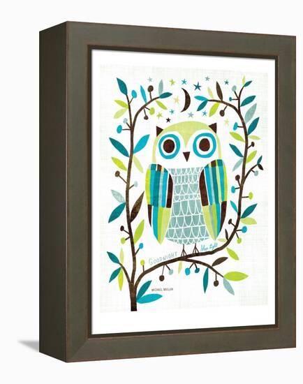 Night Owl II-Michael Mullan-Framed Stretched Canvas