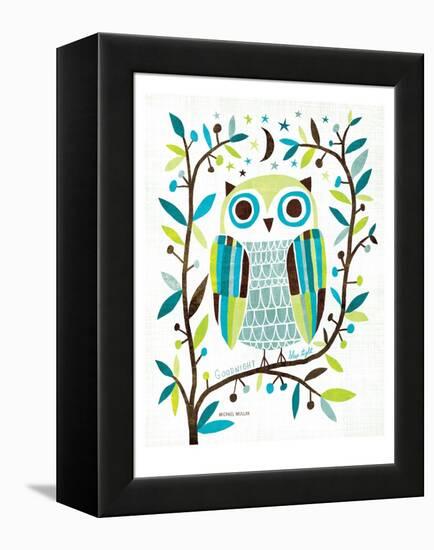 Night Owl II-Michael Mullan-Framed Stretched Canvas