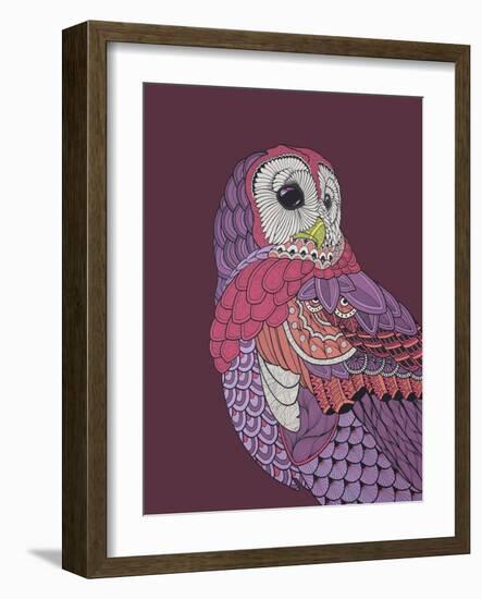 Night Owl-Drawpaint Illustration-Framed Giclee Print