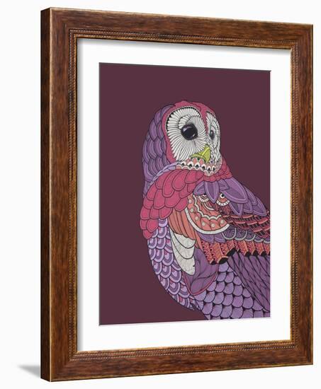 Night Owl-Drawpaint Illustration-Framed Giclee Print