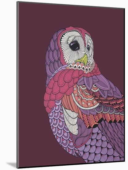 Night Owl-Drawpaint Illustration-Mounted Giclee Print