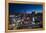 Night Panorama of Warsaw City Center-Jacek Kadaj-Framed Premier Image Canvas