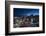 Night Panorama of Warsaw City Center-Jacek Kadaj-Framed Photographic Print