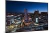 Night Panorama of Warsaw City Center-Jacek Kadaj-Mounted Photographic Print