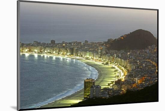 Night Panoramic View Of Rio De Janeiro-luiz rocha-Mounted Photographic Print