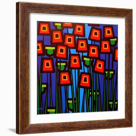 Night Poppies-John Nolan-Framed Giclee Print