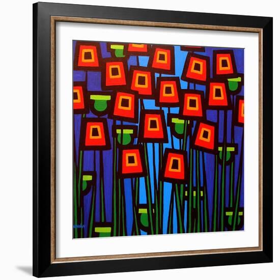 Night Poppies-John Nolan-Framed Giclee Print