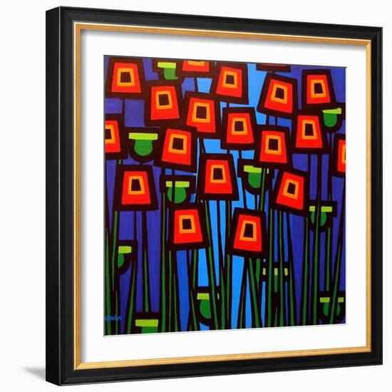 Night Poppies-John Nolan-Framed Giclee Print