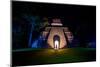 Night Portrait of Pyramid at Tikal, UNESCO World Heritage Site, Guatemala, Central America-Laura Grier-Mounted Photographic Print