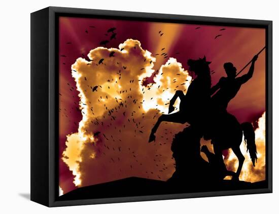 Night Rider-Nathan Wright-Framed Premier Image Canvas