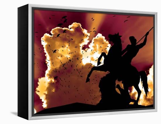 Night Rider-Nathan Wright-Framed Premier Image Canvas