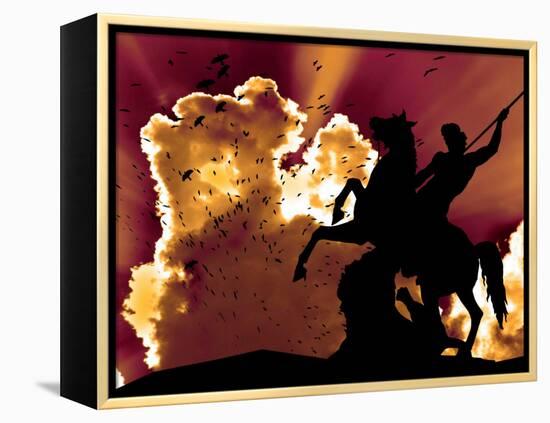 Night Rider-Nathan Wright-Framed Premier Image Canvas