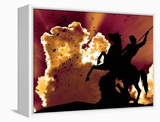 Night Rider-Nathan Wright-Framed Premier Image Canvas