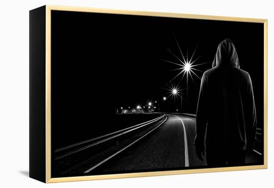 Night Road-Patrick Foto-Framed Premier Image Canvas