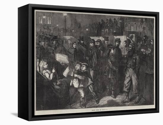 Night Scene in Bordeaux-Frederick Barnard-Framed Premier Image Canvas