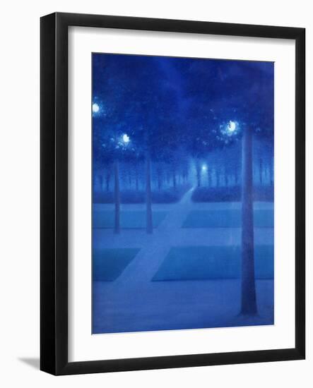 Night Scene in the Parc Royal, Brussels, 1897-William Degouve De Nuncques-Framed Giclee Print