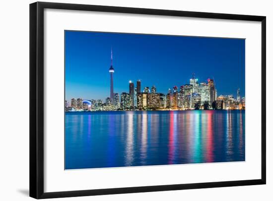 Night Scene of Downtown Toronto-yanmingzhang-Framed Photographic Print