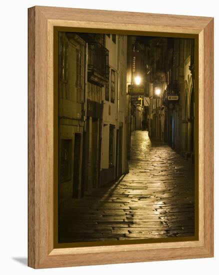 Night Scene, Santiago De Compostela, Galicia, Spain-R H Productions-Framed Premier Image Canvas