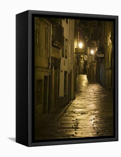 Night Scene, Santiago De Compostela, Galicia, Spain-R H Productions-Framed Premier Image Canvas