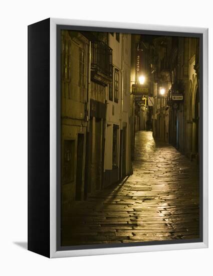 Night Scene, Santiago De Compostela, Galicia, Spain-R H Productions-Framed Premier Image Canvas