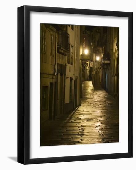 Night Scene, Santiago De Compostela, Galicia, Spain-R H Productions-Framed Photographic Print