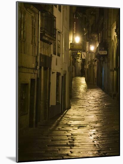 Night Scene, Santiago De Compostela, Galicia, Spain-R H Productions-Mounted Photographic Print