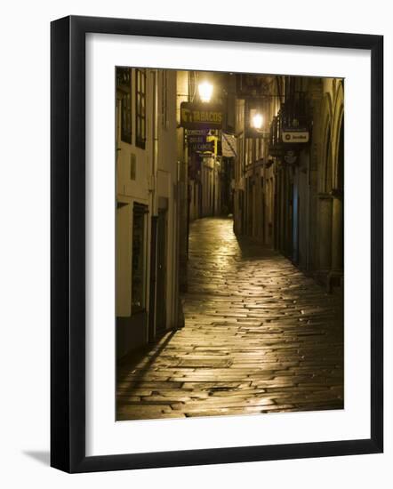 Night Scene, Santiago De Compostela, Galicia, Spain-R H Productions-Framed Photographic Print