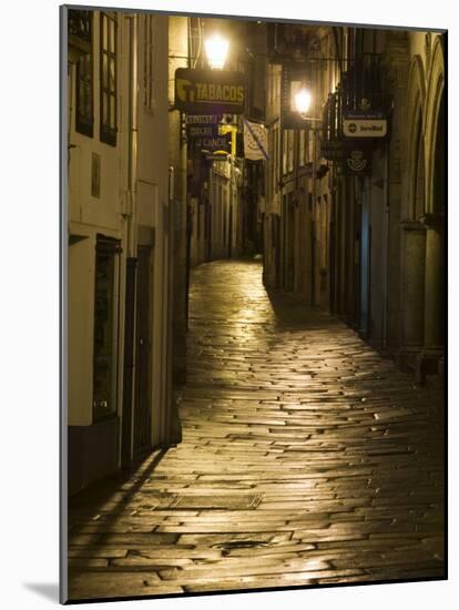 Night Scene, Santiago De Compostela, Galicia, Spain-R H Productions-Mounted Photographic Print