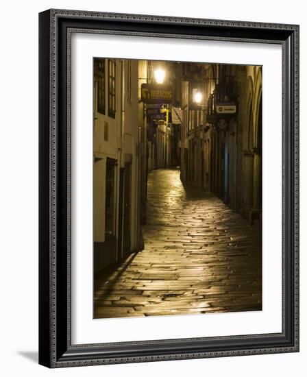 Night Scene, Santiago De Compostela, Galicia, Spain-R H Productions-Framed Photographic Print