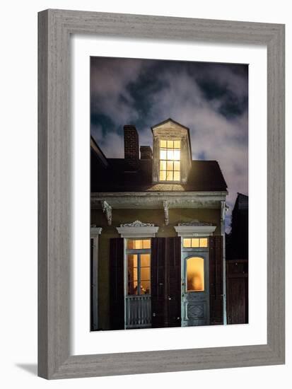 Night Scene with House-Jody Miller-Framed Photographic Print